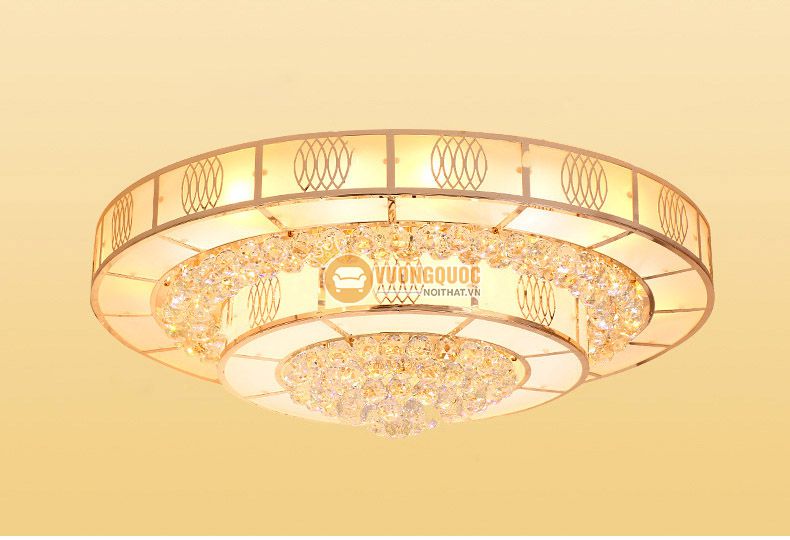 Đèn ốp trần bánh tiêu đẹp cho phòng khách CM260-19